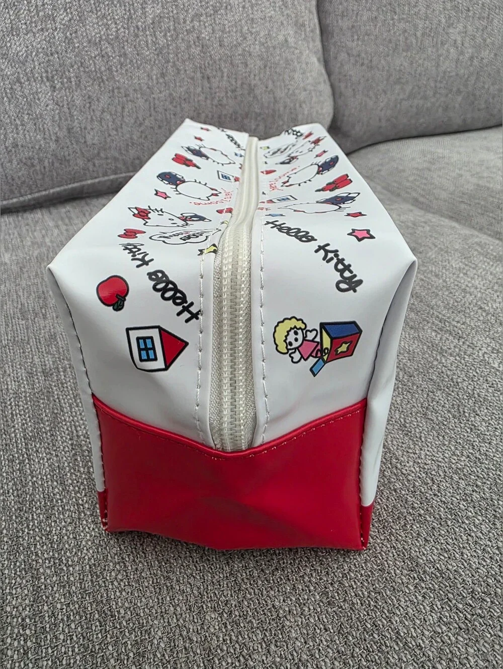 New Kitty Red & White Cosmetic Bag Or Kids Pencil Bag